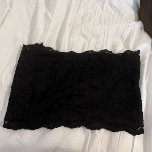 Black lace bandeau